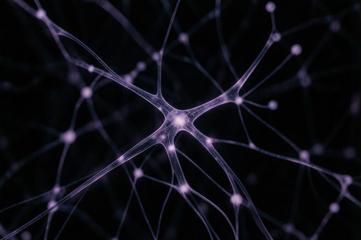 Untaian partikel bioluminesen melambangkan cetak biru DNA dan koneksi neural anak